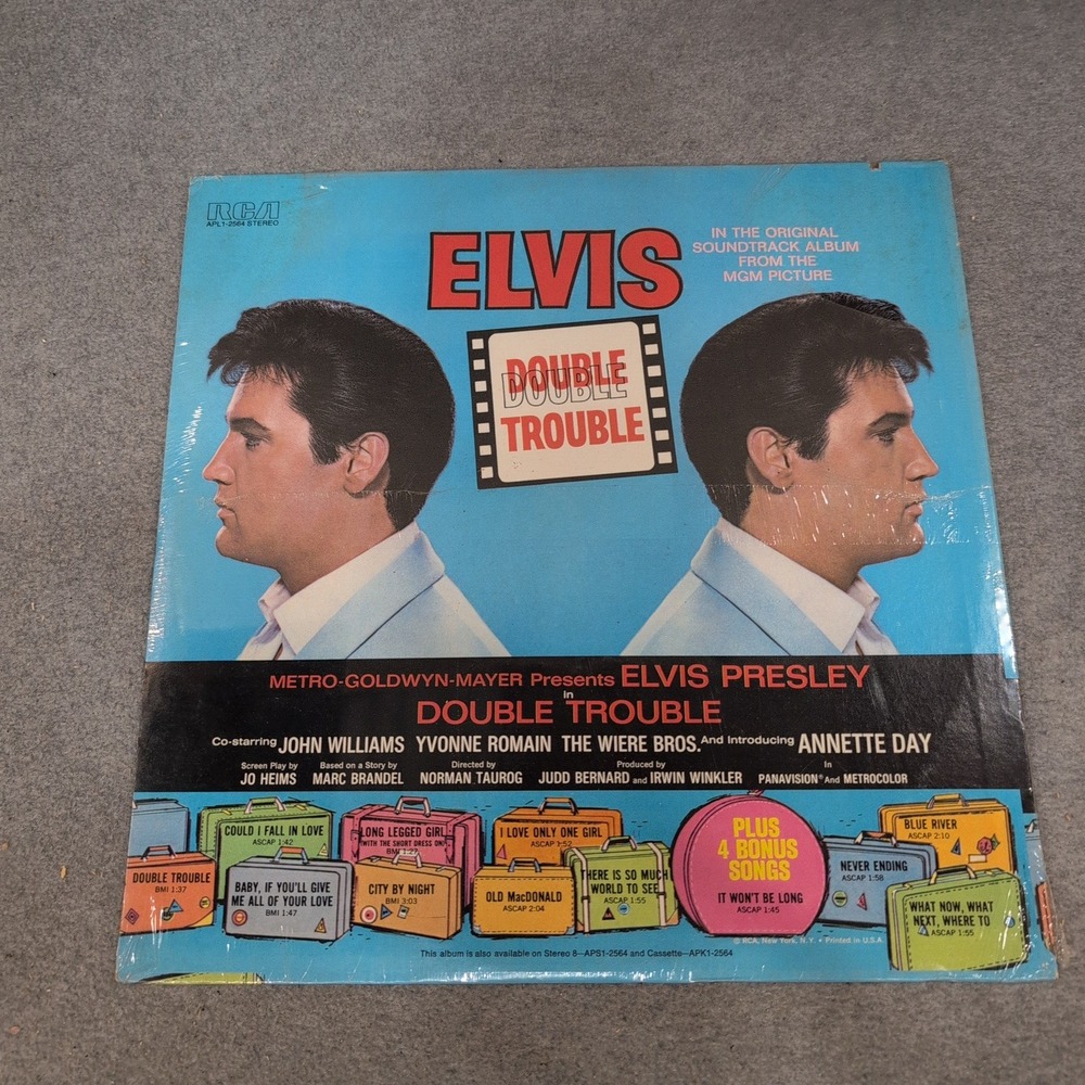 Elvis Presley Double Trouble Original Soundtrack Vinyl LP RCA APL1-2564 1967
